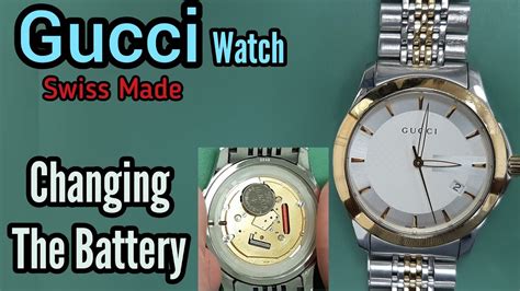 change gucci watch battery|vintage gucci watch battery replacement.